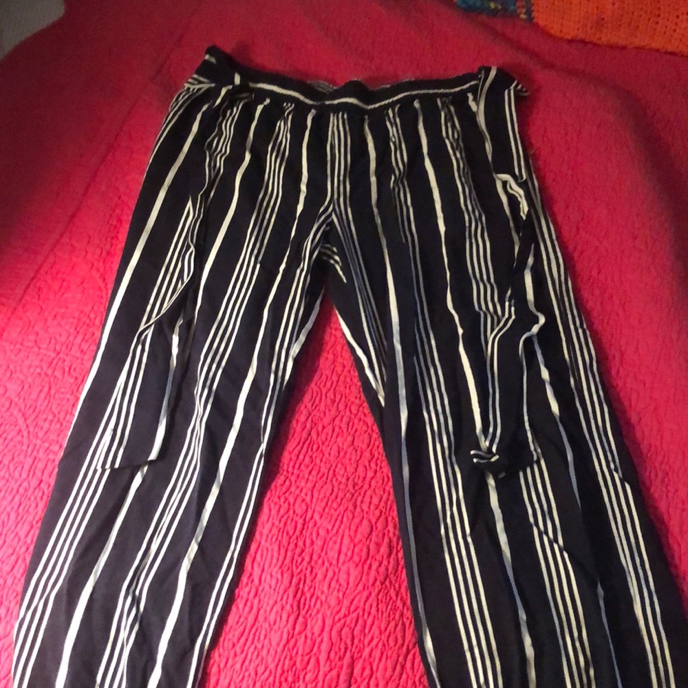 Cynthia Rowley long striped pants